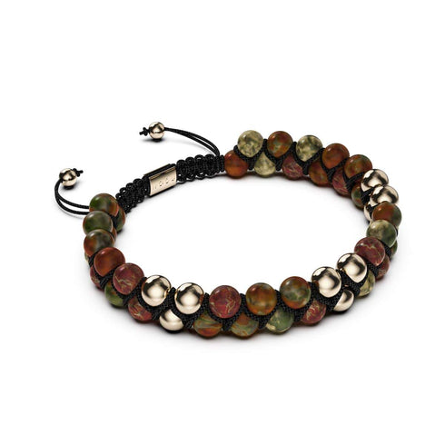 Or | Jaspe rouge Picasso | Bracelet Vitalité